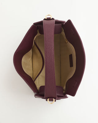 Clementine Bag: Plum with Gold
