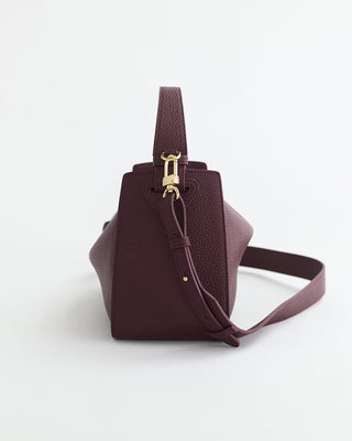 Clementine Bag: Plum with Gold