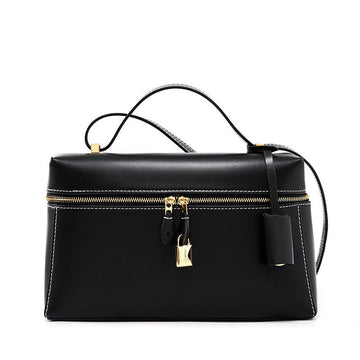 Women's Genuine Leather Crossbody Bucket Bag
